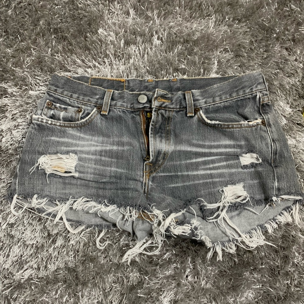 distressed shorts